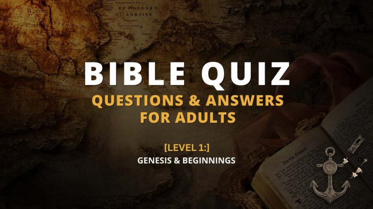 Bible Quiz Questions and Answers for Adults: Level 1 (Genesis)